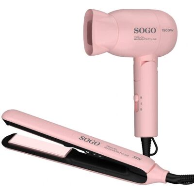 Sogo - SEC-SS-3870 - Rosa - 1500W - Asciugacapelli Sogo - SEC-SS-3870 - Rosa - 1500W - Asciugacapelli