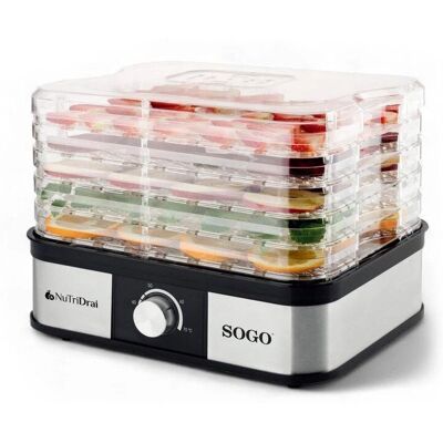 Sogo - DAL-SS-10461 - Preto - 245W - Desidratador de alimentos Sogo - DAL-SS-10461 - Preto - 245W - Desidratador de alimentos