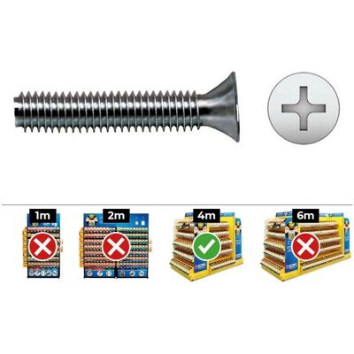 Viti Zincate Celo 5x20mm - Confezione 250 Unità Costruzione Viti Zincate Celo 5x20mm - Confezione 250 Unità Costruzione