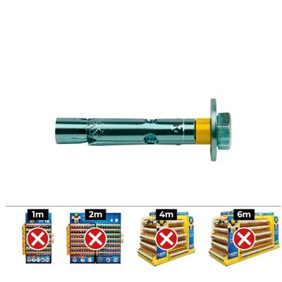 Tornillos Zincados M10 x 100mm CELO - Caja de Tornillos Tornillos Zincados M10 x 100mm CELO - Caja de Tornillos