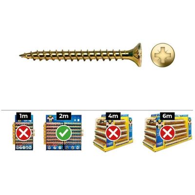 Viti Vlox Celo con Testa Svasata - 150 Unità - Legno - Acciaio - Alta Qualità Viti Vlox Celo con Testa Svasata - 150 Unità - Legno - Acciaio - Alta Qualità