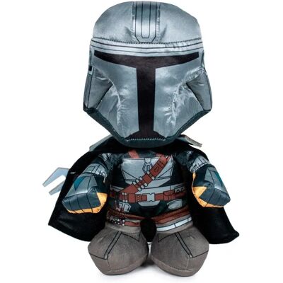 Brinquedo de pelúcia Mandalorian Disney - 25cm - Material macio de veludo Brinquedo de pelúcia Mandalorian Disney - 25cm - Material macio de veludo