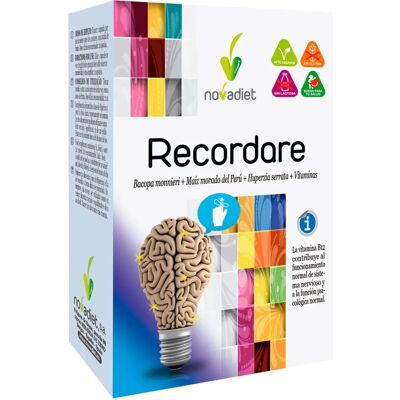 Novadiet Recordare - Apoio à memória & cognição - Suplemento alimentar Novadiet Recordare - Apoio à memória & cognição - Suplemento alimentar