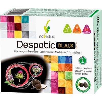 Despatic Black Função Hepática NovaDiet - 60 Cápsulas Despatic Black Função Hepática NovaDiet - 60 Cápsulas