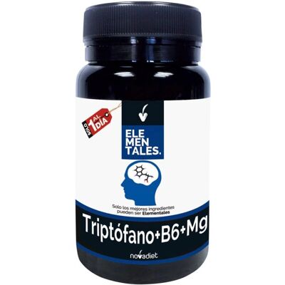 Novadiet Triptófano Vit B6 Magnesio - Suplemento alimenticio Novadiet Triptófano Vit B6 Magnesio - Suplemento alimenticio