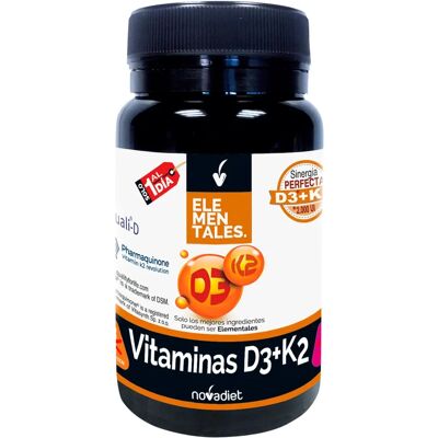 Novadiet Vitamin D3K2 2000IU - Vitamin D3 and K2 - 60 Capsules Novadiet Vitamin D3K2 2000IU - Vitamin D3 and K2 - 60 Capsules