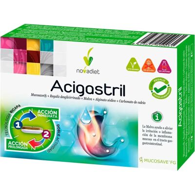 Novadiet Acigastril Bem-estar Estomacal - Suplemento Alimentar Novadiet Acigastril Bem-estar Estomacal - Suplemento Alimentar