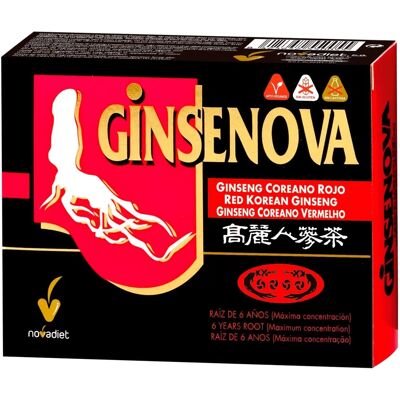Novadiet Ginsenova 60 Cápsulas - Suplemento de Vitalidade Novadiet Ginsenova 60 Cápsulas - Suplemento de Vitalidade