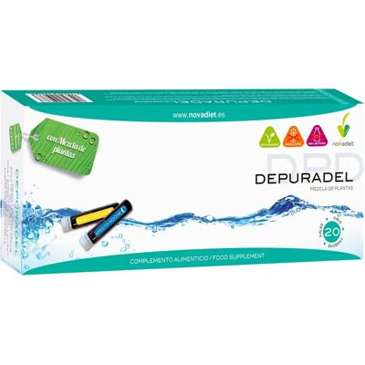 Novadiet Depuradel 20 Ampolas - Suplemento Alimentar Novadiet Depuradel 20 Ampolas - Suplemento Alimentar