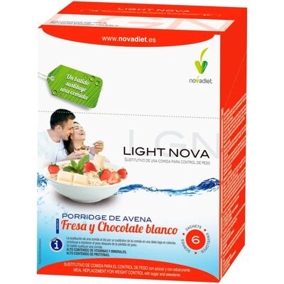 Suplemento Alimentar NOVADIET Light Nova Porridge Fresa - Complemento alimenticio Suplemento Alimentar NOVADIET Light Nova Porridge Fresa - Complemento alimenticio