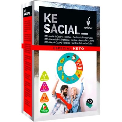 Kesacial 30 cápsulas vegetales - Suplemento Alimentar Nova Diet Kesacial 30 cápsulas vegetales - Suplemento Alimentar Nova Diet