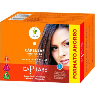 Novadiet - Cápsulas contra a queda de cabelo - Cabelos e unhas saudáveis Novadiet - Cápsulas contra a queda de cabelo - Cabelos e unhas saudáveis