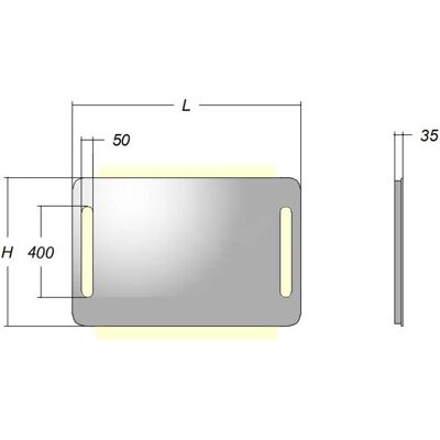 Kronenbach Dream KBD12085 - Spiegel mit Heizung & LED-Beleuchtung Kronenbach Dream KBD12085 - Spiegel mit Heizung & LED-Beleuchtung