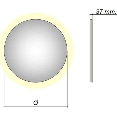 Kronenbach Moon Lichtspiegel - LED, Spiegelheizung - Beleuchtung Kronenbach Moon Lichtspiegel - LED, Spiegelheizung - Beleuchtung