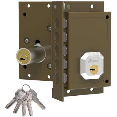 Cerradura Dorcas c922i - Superior Izquierda, Llave, Marrón Cerradura Dorcas c922i - Superior Izquierda, Llave, Marrón