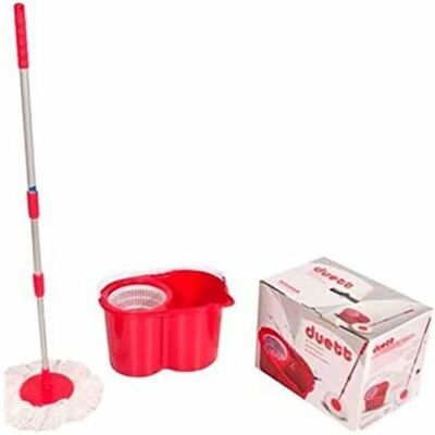 Juego de Cubo y Mopa Duett Rojo - Equipo de Limpieza Juego de Cubo y Mopa Duett Rojo - Equipo de Limpieza