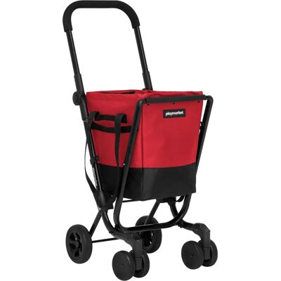 Chariot à légumes Playmarket - Pliable, Sac amovible, Poignée réglable, Compact - Publicité Chariot à légumes Playmarket - Pliable, Sac amovible, Poignée réglable, Compact - Publicité