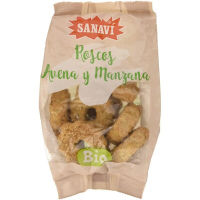 Sanavi Donas de avena y manzana - Donas con avena y manzana - 150 g - Donuts Sanavi Donas de avena y manzana - Donas con avena y manzana - 150 g - Donuts