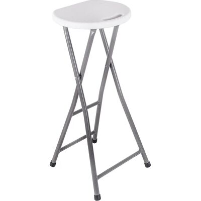 Mueblear Hoge Barkruk - Polyethyleen & Metaal - 31,5x28x70 cm Mueblear Hoge Barkruk - Polyethyleen & Metaal - 31,5x28x70 cm