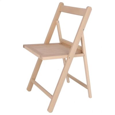 Mueblear Stoel Noord - Opvouwbaar, Ongevernist Hout - 42x47x79cm Mueblear Stoel Noord - Opvouwbaar, Ongevernist Hout - 42x47x79cm
