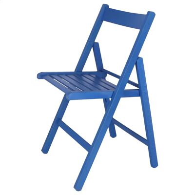 Mueblear Buchenholz Klappstuhl - 43x47x79 cm - Blau Mueblear Buchenholz Klappstuhl - 43x47x79 cm - Blau
