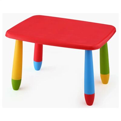 Mueblear Mesa Infantil Rectangular - Rojo - 73x58x48cm Mueblear Mesa Infantil Rectangular - Rojo - 73x58x48cm