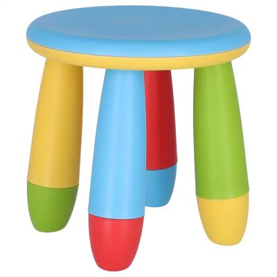 Mueblear Blauer Kinderrundhocker - Plastikstuhl Mueblear Blauer Kinderrundhocker - Plastikstuhl