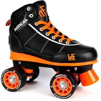 Patins Krf Noir/Orange - Support Durable Intérieur/Extérieur - 42-43 - Publicité Patins Krf Noir/Orange - Support Durable Intérieur/Extérieur - 42-43 - Publicité