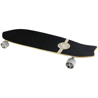Skate KRF Capitol - 33x9.5 pouces - Noir Marron Blanc - Intermédiaire/Avancé - Publicité Skate KRF Capitol - 33x9.5 pouces - Noir Marron Blanc - Intermédiaire/Avancé - Publicité