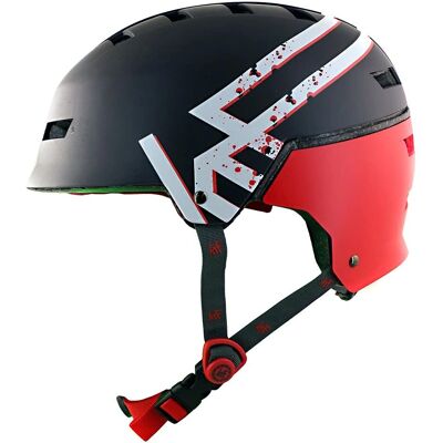 Casque KRF Broken - Rouge - Skate/Inline - Publicité Casque KRF Broken - Rouge - Skate/Inline - Publicité