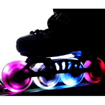 Roues de skate LED Krf 80-85A - Visibilité nocturne - Publicité Roues de skate LED Krf 80-85A - Visibilité nocturne - Publicité