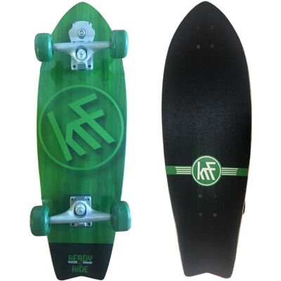 KRF Surfskate - Verde vibrante compacto listo para andar - Surfskate KRF Surfskate - Verde vibrante compacto listo para andar - Surfskate
