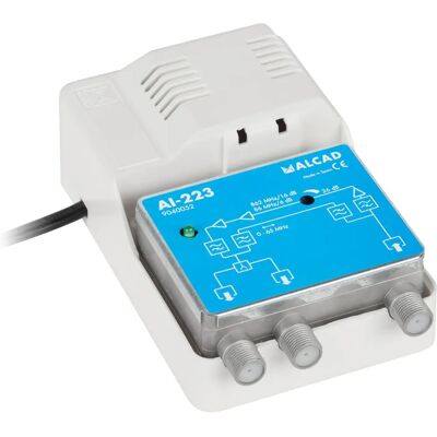 ALCAD AI-223 Signalverstärker - VHF/UHF 0-862 MHz - IP20 ALCAD AI-223 Signalverstärker - VHF/UHF 0-862 MHz - IP20