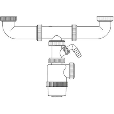 Mirtak 01596 Ausziehbarer PVC Siphon - Siphon Mirtak 01596 Ausziehbarer PVC Siphon - Siphon