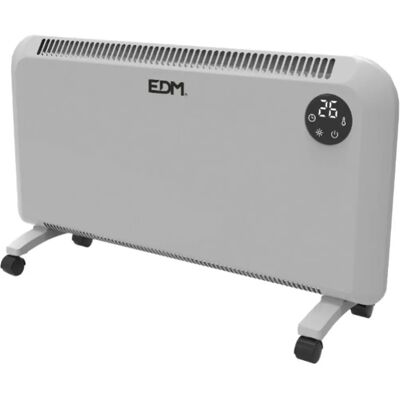 EDM Weiß 2000W Luftkonvektor - Wandmontage, IP24, Verstellbar EDM Weiß 2000W Luftkonvektor - Wandmontage, IP24, Verstellbar