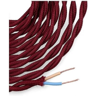 Câble textile tressé EDM C08 Bordeaux 2x0,75mm - Type de câble - Publicité Câble textile tressé EDM C08 Bordeaux 2x0,75mm - Type de câble - Publicité