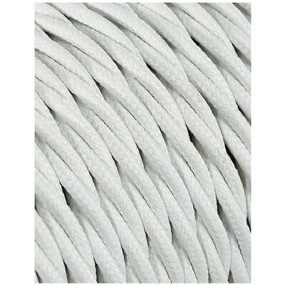 Câble EDM Blanc 2 x 0,75 mm - Tressé en Textile - 5m - Publicité Câble EDM Blanc 2 x 0,75 mm - Tressé en Textile - 5m - Publicité