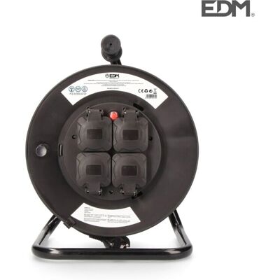 Extensión EDM 20135 - 4 Tomas - 25m - Negro Extensión EDM 20135 - 4 Tomas - 25m - Negro