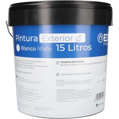 Pintura blanca EDM 15L - Interior/Exterior Pintura blanca EDM 15L - Interior/Exterior