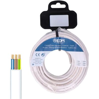 EDM Modelo 28092 Tubo de cable blanco 15m EDM Modelo 28092 Tubo de cable blanco 15m