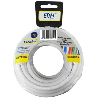 Câble EDM Blanc 2x2,5mm - 5m - Publicité Câble EDM Blanc 2x2,5mm - 5m - Publicité