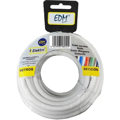 Câble Coaxial EDM 5m Blanc - Transmission de signal de haute qualité Câble Coaxial EDM 5m Blanc - Transmission de signal de haute qualité