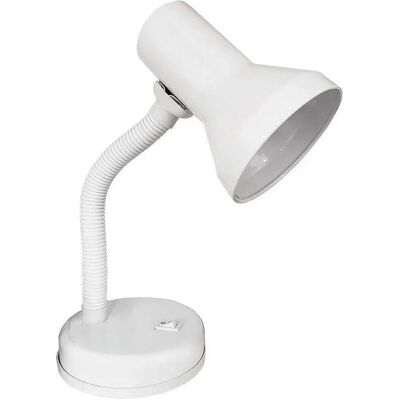 EDM Modell 30251 Schreibtischlampe Weiß Metall 60W EDM Modell 30251 Schreibtischlampe Weiß Metall 60W