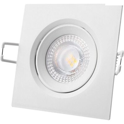 EDM 31633 Downlight Quadrato Bianco 5W - Downlight EDM 31633 Downlight Quadrato Bianco 5W - Downlight