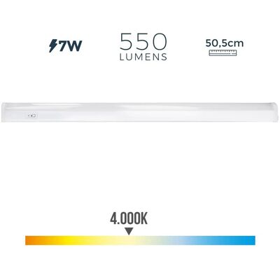 EDM Tubo LED Blanco 7W 600lm - Día - IP20 EDM Tubo LED Blanco 7W 600lm - Día - IP20