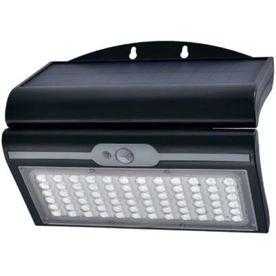 EDM Wandleuchte Schwarz 6 W Bewegungsmelder Solar - Außen LED-Lampe EDM Wandleuchte Schwarz 6 W Bewegungsmelder Solar - Außen LED-Lampe