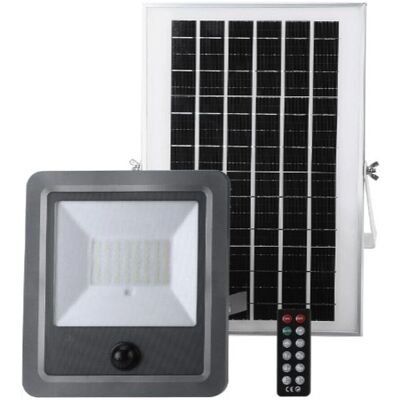 Lámpara proyector solar EDM 100W con sensor de movimiento - Exterior Lámpara proyector solar EDM 100W con sensor de movimiento - Exterior