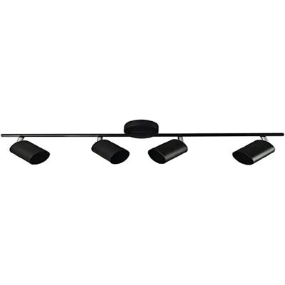 Luce da soffitto EDM 32036 in metallo nero - Spotlight, GU10, 70x9x15.2cm Luce da soffitto EDM 32036 in metallo nero - Spotlight, GU10, 70x9x15.2cm