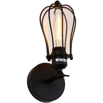 EDM Vintage Wandleuchte - E27 60W Metall Innen EDM Vintage Wandleuchte - E27 60W Metall Innen