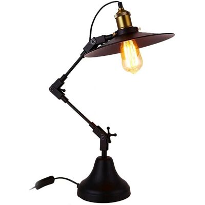 Lámpara de escritorio metálica extensible EDM 32110 Lámpara de escritorio metálica extensible EDM 32110